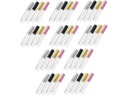 Tubos De Brilho Labial Vazios E Reutilizáveis, Pacote Com 40 Unidades De 10ml Em Abs Com Aplicador De Design Exclusivo.