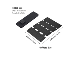 Painel Solar Portátil Dobrável Laxiscreed Com Carregador Usb Dual E Eficiência De 20,5%