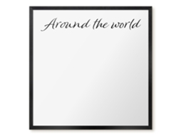 Magnetic Wall Board Around The World For The Office Espelharte (50x50 Cm)