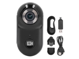 Pequena Câmera De Ação 1080p 4k Recarregável Com Suporte Sem Fio Fidelity Wearable Pet Sports Camera Para Ciclismo Ao Ar Livre E Viagens