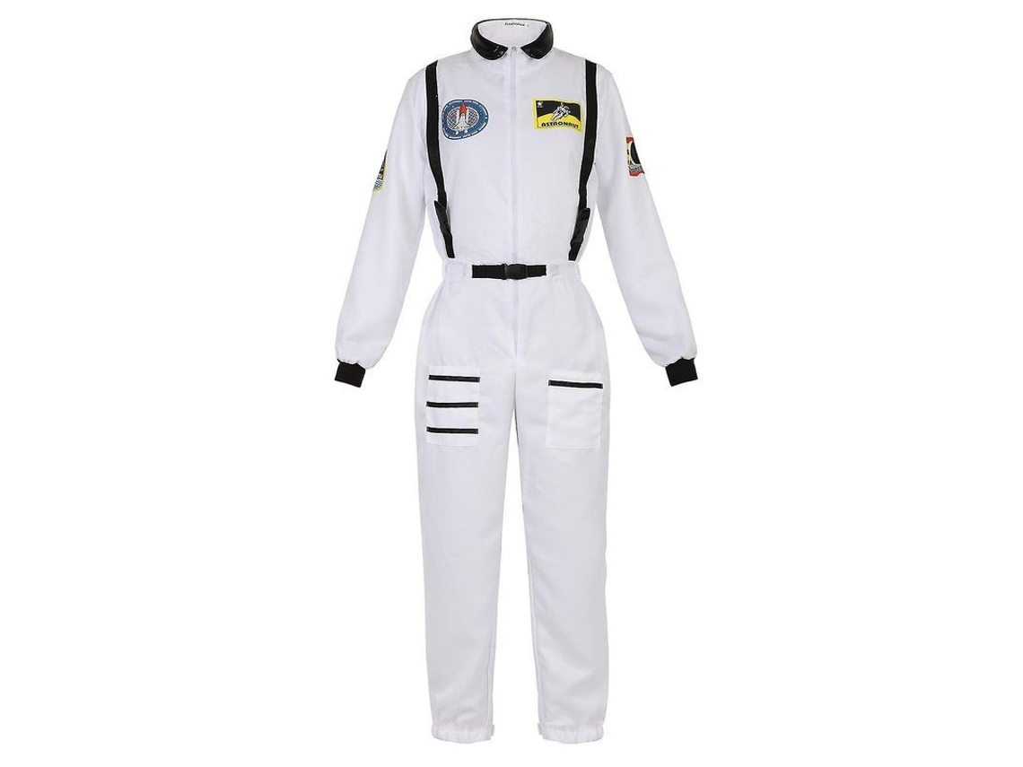 Fantasia De Astronauta Para Homem, Conjunto Cosplay Halloween, Tamanhos Xs-xxxl, Poliéster, Origem China Branco Para Mulheres