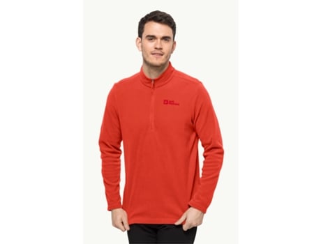 Camisola de Homem JACK WOLFSKIN Fecho Vermelho (S)