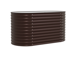 Conjunto 1 Vaso De Metal Vidaxl Castanho Aço (160 X 80 X 81 Cm)