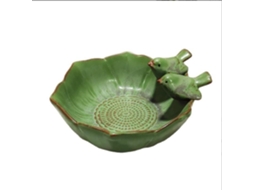 AIAIDIDIY Cerâmica Resistente Às Intempéries, Banheira Criativa Para Pássaros, Decoração De Jardim Para Jardim Ao Ar Livre, Comedouro Para Pássaros, Local À Pro