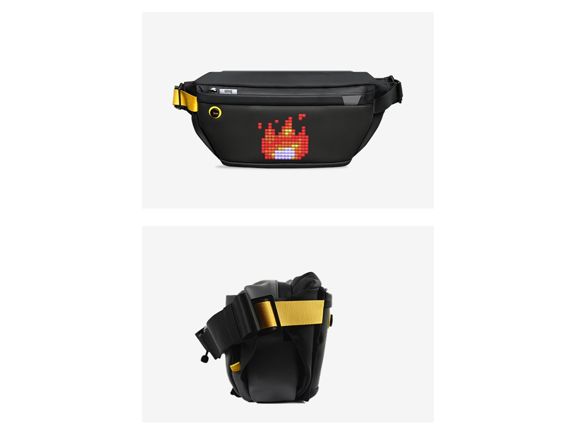Bolsa LAXISCREED com Tela Led Pixel Art À Prova D'água