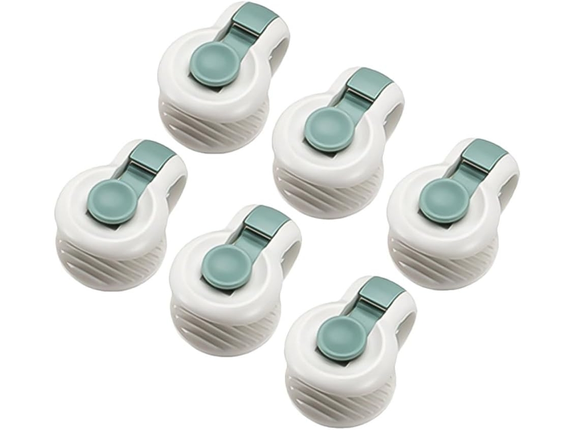 Frcolor Prendedores Antiderrapantes Para Lençóis E Protetores De Colchão, 6-clipes De Plástico Abs Verdes Para Edredons