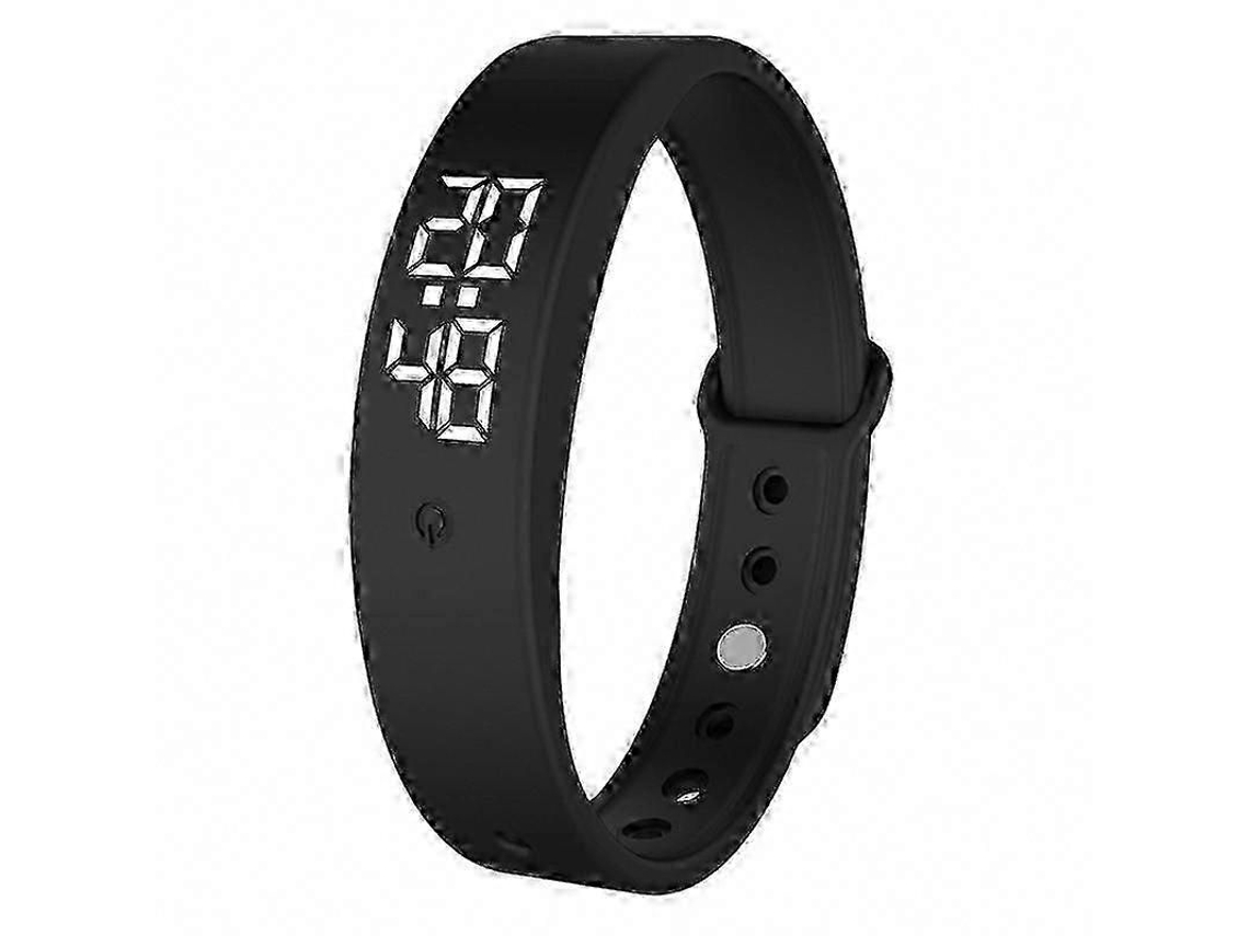 Pulseira Inteligente V9 Com Monitor De Temperatura Corporal, Termômetro E Alarme Vibratório Para Monitoramento Da Saúde.