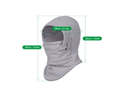Máscara Facial para Crianças com Gorro Polar e Aquecedor de Pescoço S/MARCA