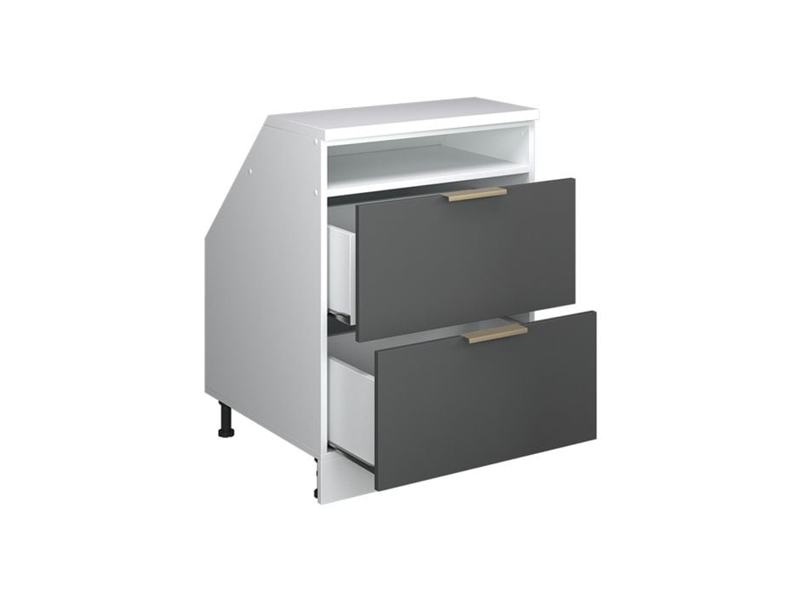 Móvel de Arrumação para Sótão Inclinado 2 Gavetas 60 X 81,6 Cm VICCO