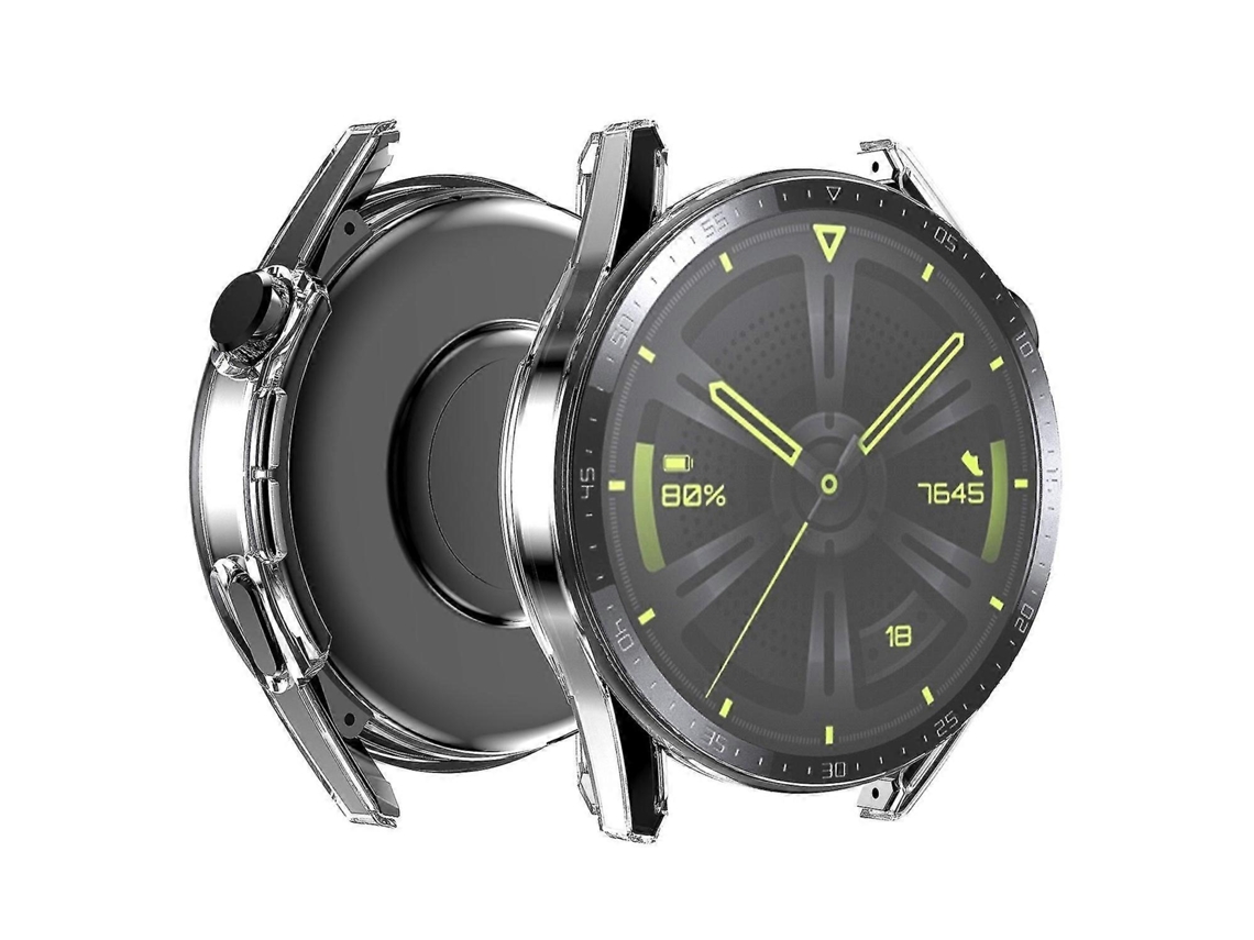 Capa fosca para Huawei Watch GT 3 46 mm, relógio inteligente com mostrador de vidro temperado e tela HD, design Ly Ebike