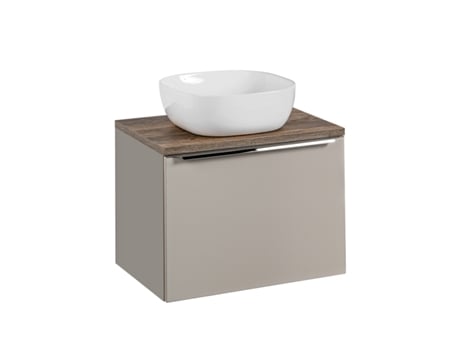 Lavatório Individual 60cm Eros Taupe Petits Meubles