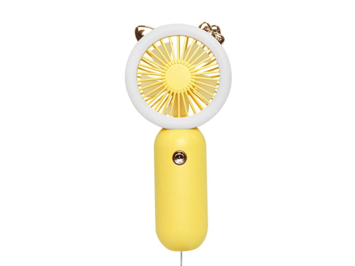 Ventilador Portátil Usb Recarregável Mini Com Luzes Led