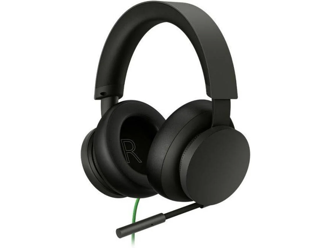 Auscultadores Gaming com fio XBOX E Stereo (Microfone - Preto)