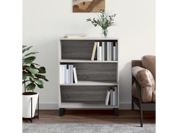Gabinete de madera gris Sonoma con estantes