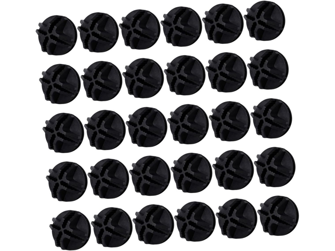 Osaladi 60-conectores De Plástico Preto Cerca Animais Estimação, Recintos De Pequenos Animais, Conector