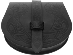 Bolsa De Cinto Versátil Para Acessórios, Ideal Para Cosplay Viking Vintage, Em Couro Pu Com Estampas Medievais.