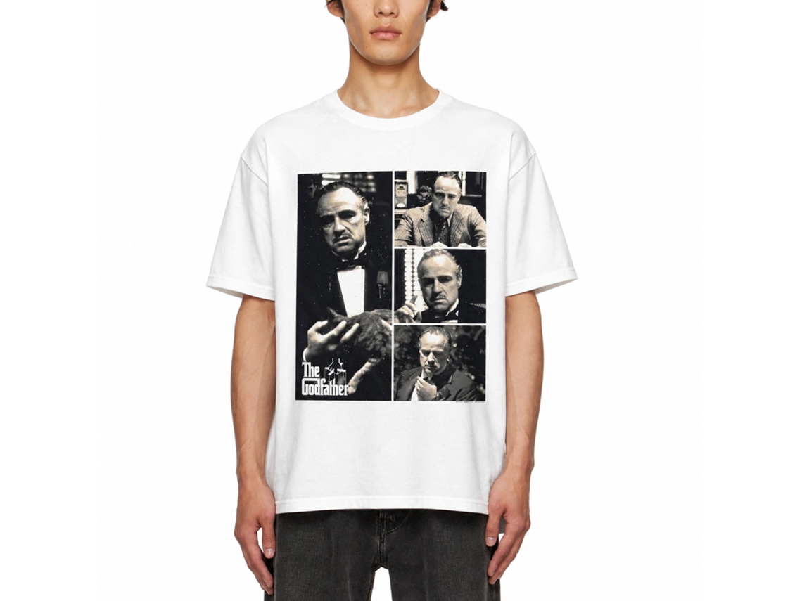 Rockinstone Godfather Multi Hit White Adult T-shirt Size:xxxl
