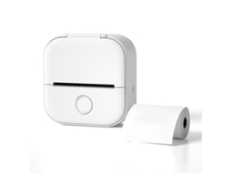 Impressora Térmica Portátil Bluetooth Sem Tinta Mini Pocket Branco