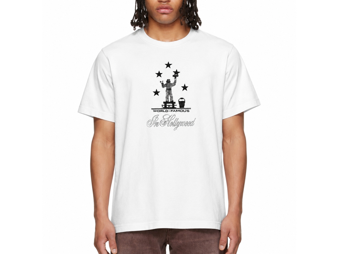 Camiseta Rockinstone World Famous In Hollywood Anna Mills - Estilo de Designer Exclusivo