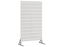 Conjunto 1 Protetor De Privacidade Vidaxl Prateado Aço (100 X 50 X 180 Cm)