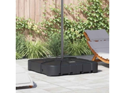 Vidaxl Base Para Guarda-sol De Braço Articulado 150 Preto Quadrado