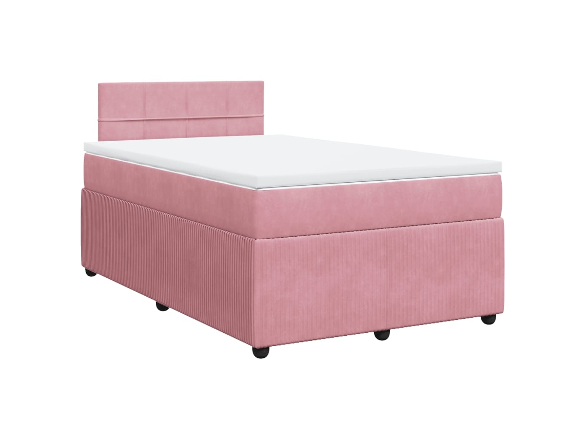 Box Spring Bed, Box Spring Beds Vidaxl Cor-de-rosa Veludo (120 X 190 Cm)