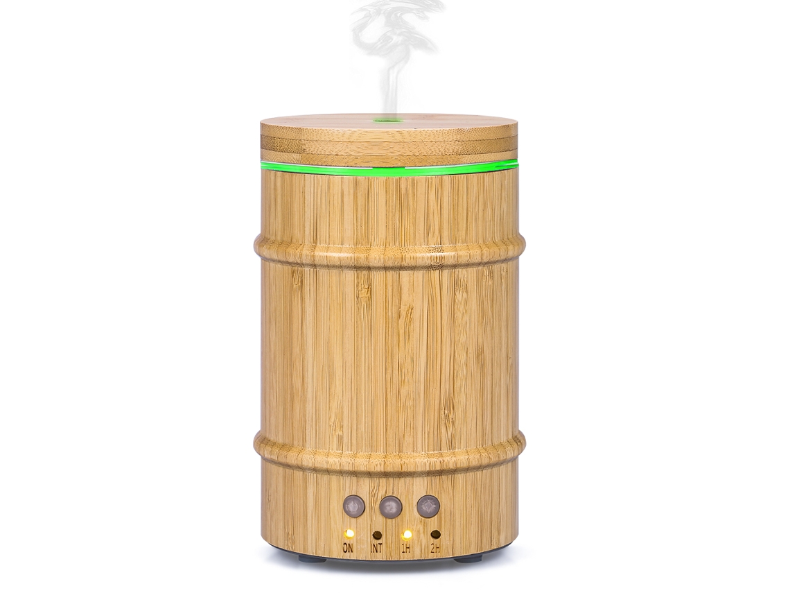 Laxiscreed Umidificador Aromaterapia 150ml, Exclusivo Plugue Uk, Em Bambu, Ideal Para Relaxar Ambientes