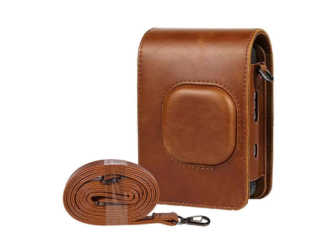 Bolsa Para Câmera Mini Liplay Com Proteção De Couro Pu E Alça De Ombro Brilvibera