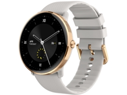 Smartwatch Para Homens E Mulheres Relógio Esportivo Monitoramento De Frequência Cardíaca Tela Grande Chamadas Bluetooth Ouro Rosa Yunzii