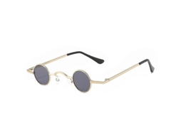 2026 gafas de Sol Redondas Mini Retro com Marco Pequeno e Lentes Hd Melhoradas
