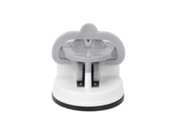 Afilador De Facas Multifuncional Mini Portátil Com Ventosa Para Cozinha Residencial Branco