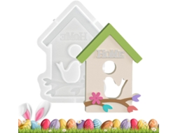 Molde De Coelhinho Da Páscoa - Decoração Flexível Em Silicone Com Fácil Desenformar