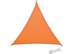 Toldo Impermeável 3x3x3m Para Pátio Jardim Com 90% Proteção Uv E Corda Triangular Laranja