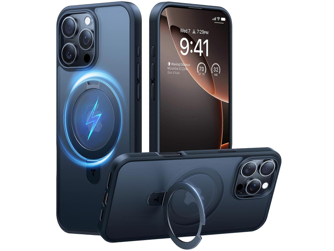 Compre A Capa Torras Guardian Ostand Series Para Iphone 16 Pro Max Compatível Com Magsafe Kickstand Tpupc, Preta