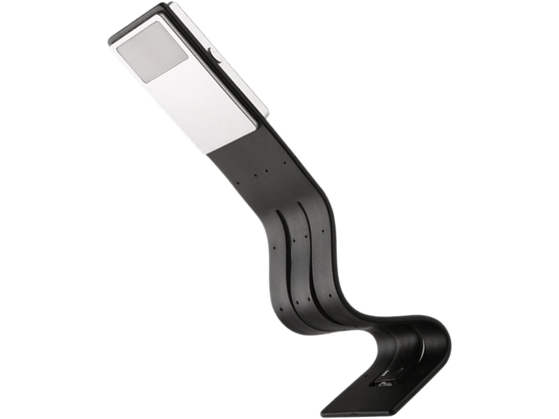 Luminária De Leitura Toddmomy Em Plástico Preto, Recarregável Via Usb, Com Clipe Magnético, Led E Função De Memória