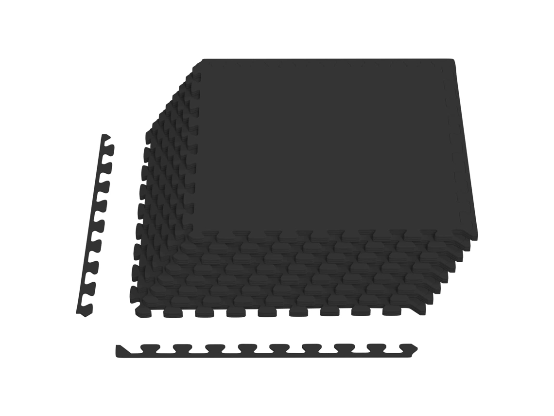 Vidaxl Tapetes 24 Pcs Preto 8,64 M² Espuma Eva