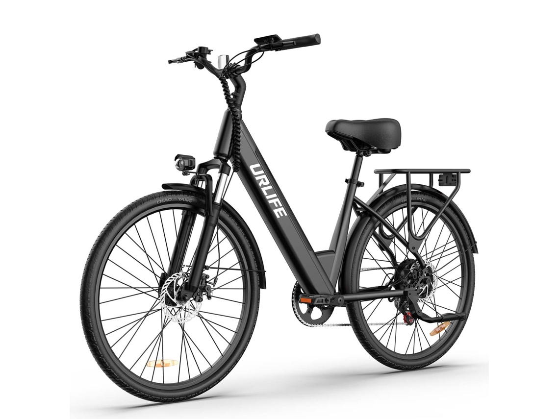 Bicicleta Elétrica Urlife E26 - Motor 250w Bateria 48v10.4ah Pneus 26 Polegadastravões De Disco - Preta