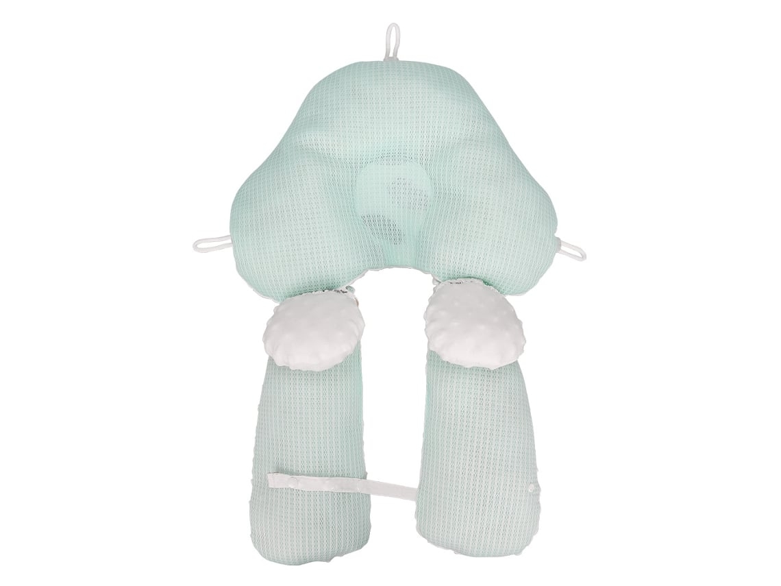 Almofada de Apoio para uma Cabeça Anti inclinação para Crianças de 0 a 3 Anos, Verde, Ergonômico, Uso Diário STELASPLEN