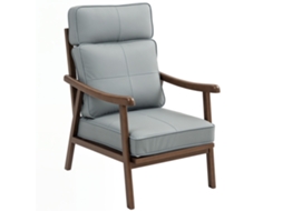 Poltrona de Leitura Estofada S/MARCA (63,5x83x105cm, estrutura de madeira, almofadas acolchoadas)