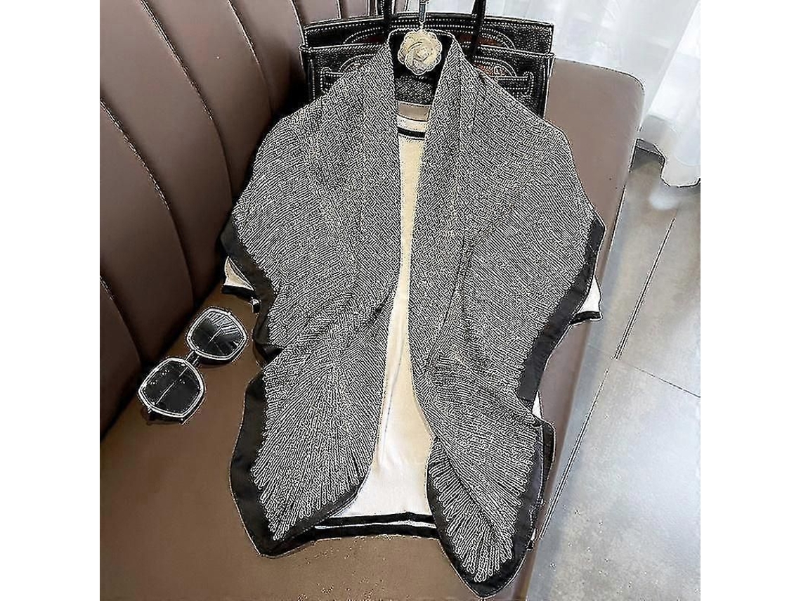2026 bufanda de Seda Artificial Clásica de Color Monótono 90x90cm Elegante para Eventos Formales Y Casuales All match