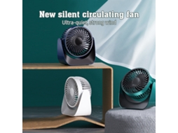 Ventilador mini USB recarregável com bateria silencioso | S/MARCA