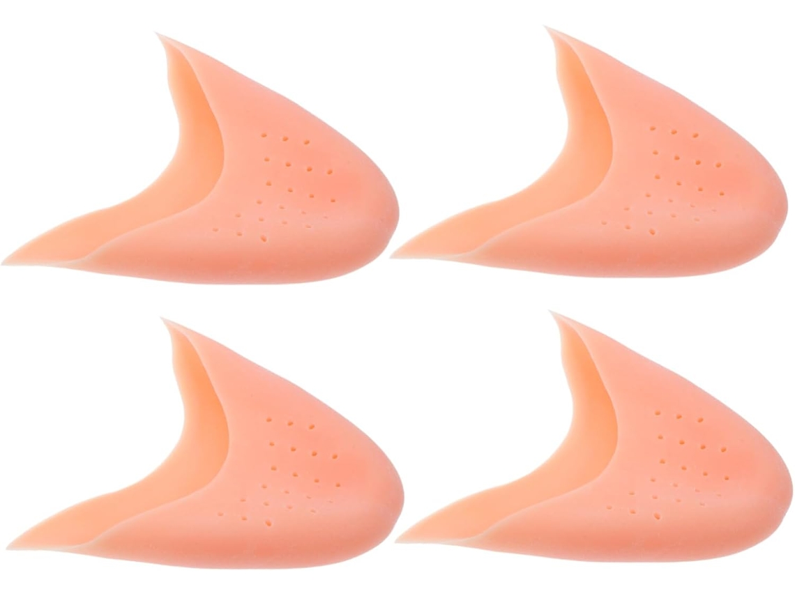 Sherchpry 2 Pares De Protetores Silicone Para Sapatilhas Ponta Balé Com Orifícios Respiráveis, Em Gel, Para Prática E