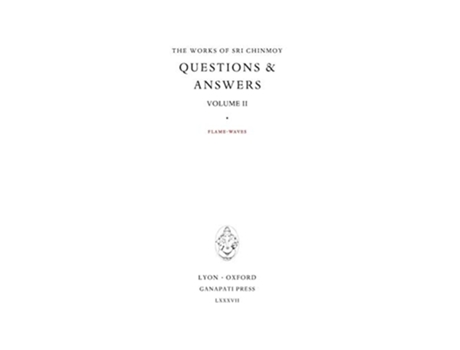 Livro Answers II FlameWaves 5 Works of Sri Chinmoy de Sri Chinmoy (Inglês - Capa Dura)