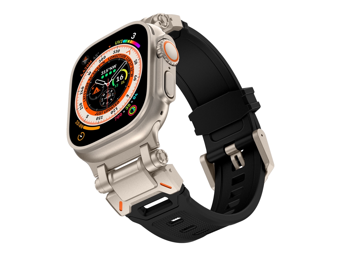 Bracelete universal para Apple Watch 42/44/45/49mm XIAOMOYU preto Titânio