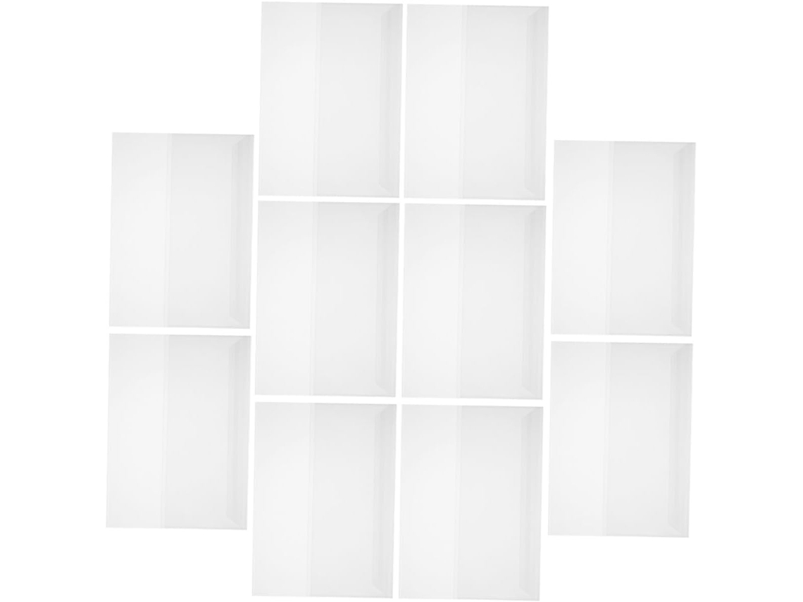 10 Folhas De Plástico Pp Transparentes E Reutilizáveis Para Capas De Livros, Película Protetora Impermeável E
