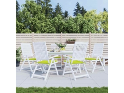 Vidaxl Almofadões Cadeiras Jardim 6 Pcs Tecido Oxford Verde Brilhante