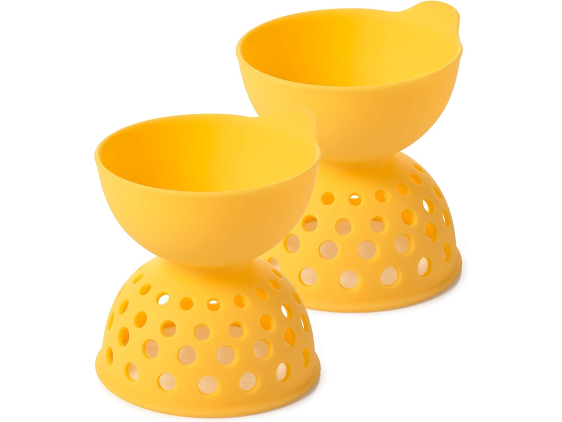 Conjunto Para Cozinhar Ovos Pochê, 2 Peças, Amarelo