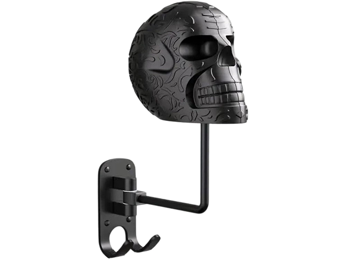 Suporte De Parede Genérico Para Capacete Caveira Assustadora Cabide Roupas Homens E Mulheres Ideal Quarto, Garagem, Sala