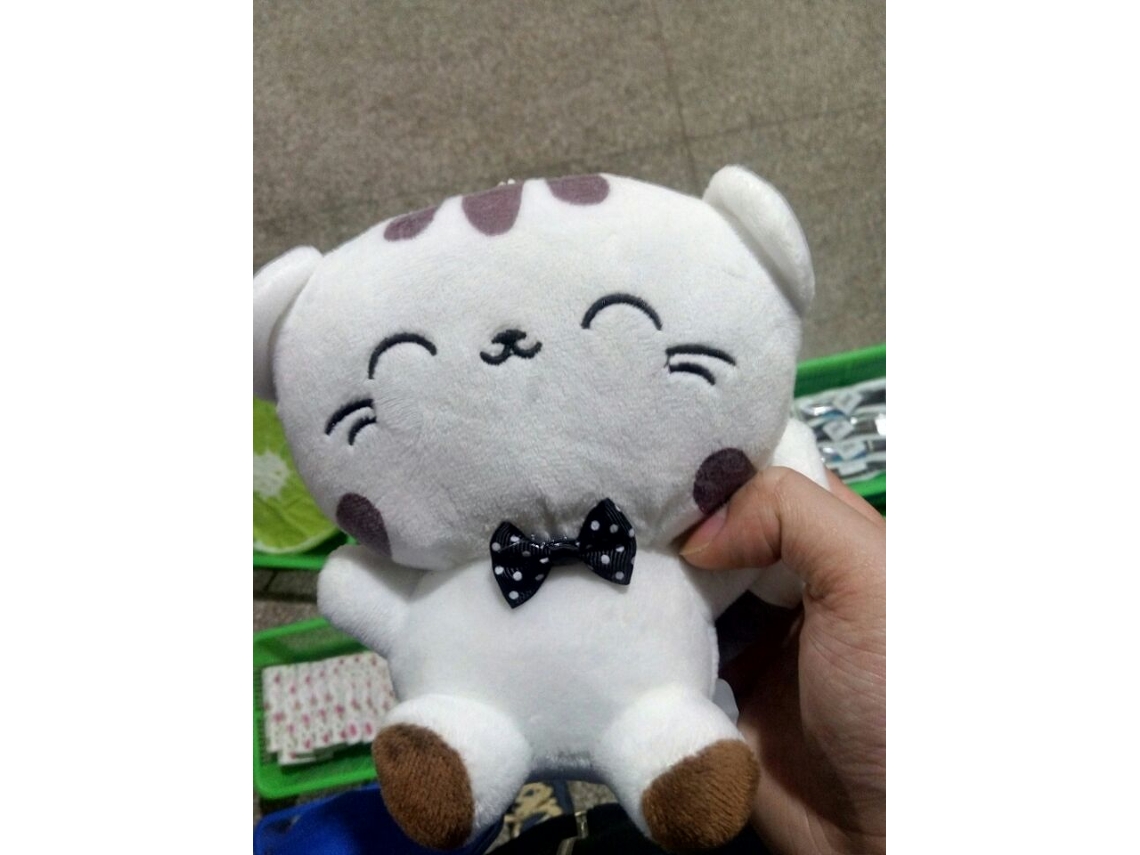 Ats muñeco de Gato Lindo 20cm Cara Grande Peluche Suave Juguete de Peluche Animal para Niños Almohada Sofá