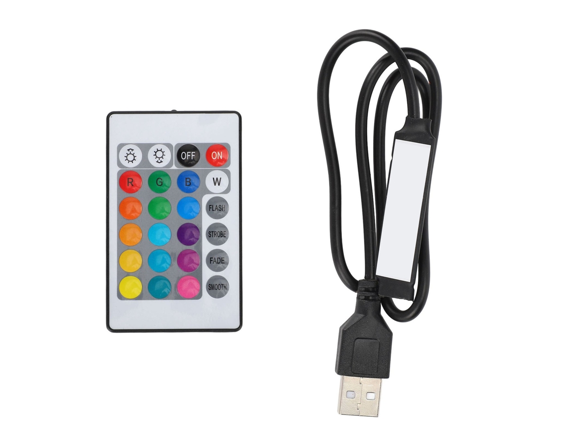 2026 controlador de Tira Led Rgb Bluetooth com Controle Remoto para Tiras Led de 4 Pinos 5v Usb